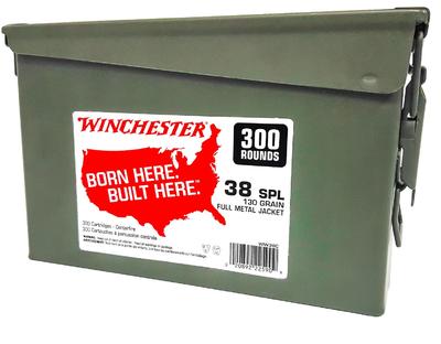 38 SPECIAL 130GR FMJ AMMO CAN 300RD