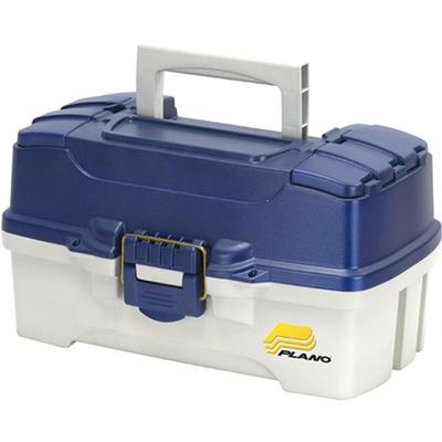  2 Tray Tackle Box Blue Lid