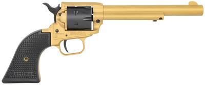  Rough Rider 22 Lr 6rd 6.50 ` Gold Cerakote Barrel Black Satin Cylinder