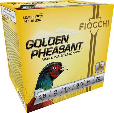  28ga 3 ` 11/16 Oz 6 Shot Golden Pheasant Extrema25 Per Box