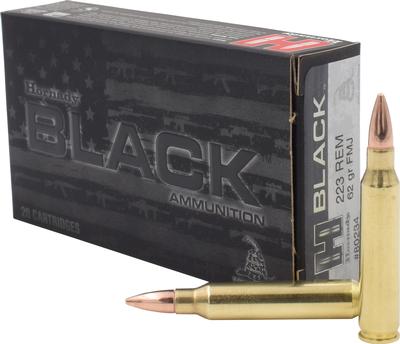 223 REM 62GR FMJ BLACK 20RD