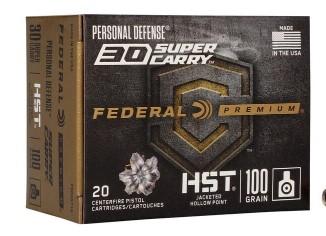 30 SUPER CARRY 100GR JACKETED HP HST 20RD
