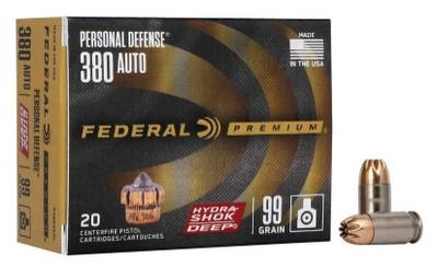 380AUTO 99GR HYDRA-SHOK DEEP 20RD