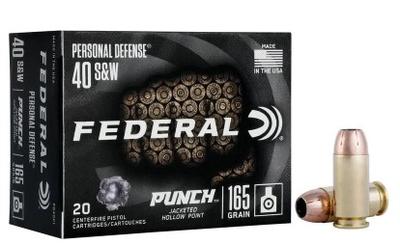 40 SW 165GR PUNCH JHP 20RD