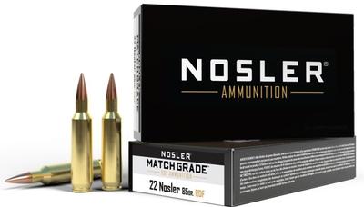22 NOSLER 85GR RDF MATCH GRADE 20RD