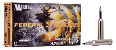 7MM REM MAG 155GR TERMINAL ASCENT 20RD