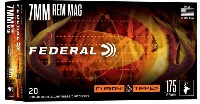 7MM REM MAG 175GR POLYMER TIPPED BONDED FUSION 20RD