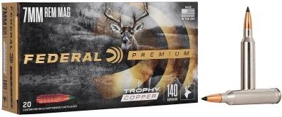 7MM REM MAG 140GR TROPHY COPPER 20RD