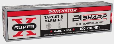 21 SHARP 34GR JHP SUPER X 100RD