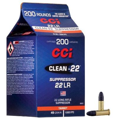 22LR 45GR CLEAN-22 SUPPRESSOR 200RD