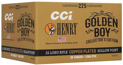 22LR 36GR COPPER PLATED HP GOLDEN BOY 275RD