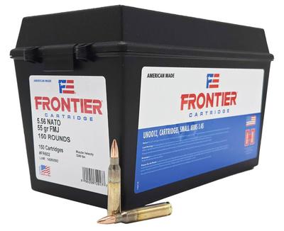 5.56 NATO 55GR FMJ Frontier Ammo Can 150RD