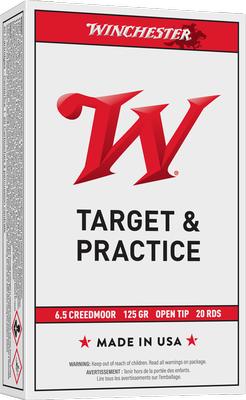 6.5 Creedmoor 125GR Open Tip Range 20RD
