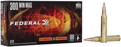 300WIN MAG 180GR FUSION TIPPED 20RD