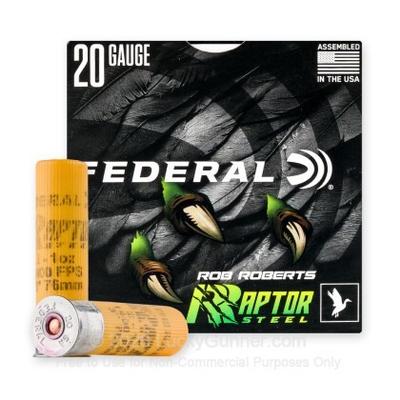 20GA 3in 1oz 2 Shot Raptor Steel 1400FPS 25RD