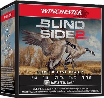 12GA 3in 1-3/8oz BB Blind Side 2 Hex Steel Shot 25RD