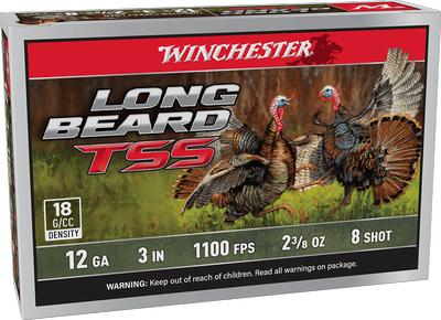 12GA 3in 2-3/8oz 8 Shot Long Beard TSS 5RD