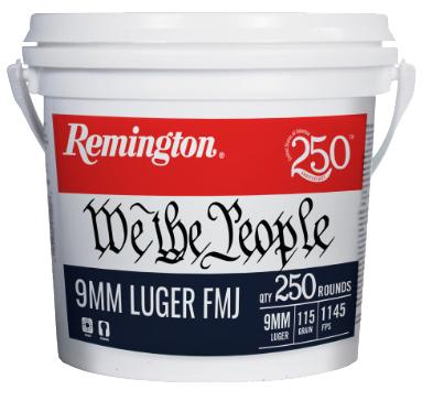 9MM 115GR FMJ WE THE PEOPLE BUCKET 250RD