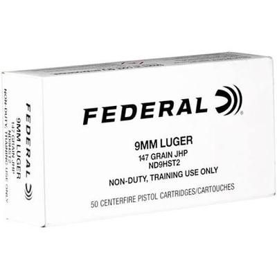 9mm 147GR Jacketed Hollow Point Non-Duty Training 50RD