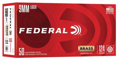 9mm 124GR FMJ Champion 1000RD
