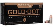38 SPL +P 125GR Hollow Point Gold Dot 50RD