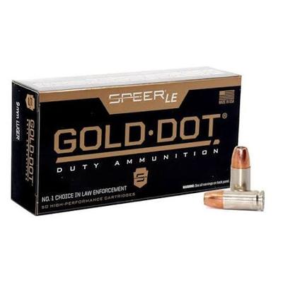 9mm 147GR Hollow Point Gold Dot 50RD