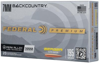 7mm 195GR BERGER ELITE HUNTER 20RD