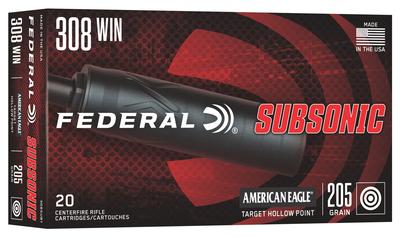 308 Win 205GR Hollow Point American Eagle Subsonic 20RD