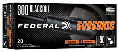 300BLACKOUT 190GR FTX Fusion Tipped 20RD