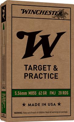 5.56mm 62GR FMJ M855 Green Tip 20RD