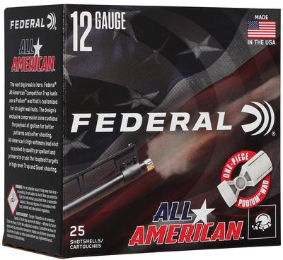 12GA 2-3/4DR 1-1/8OZ 1145FPS 8 Shot All American 25RD