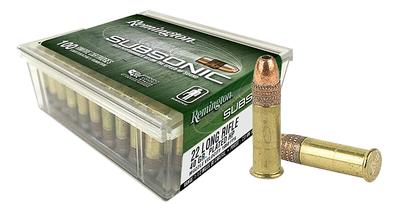 22LR 40GR Plated Hollow Point Subsonic 100RD