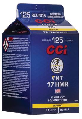 17HMR 17GR Varmint Polymer Tipped VNT 125RD
