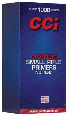 No. 450 Small Rifle Magnum Reloading Primers 5000CT