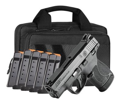 M&P Shield Plus 6 Mags & Bag Bundle 9mm 3.10in 13+1 Pistol - Manual Safety