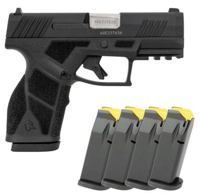 GX2 5 Mag Bundle 9mm 3.38in 13+1 Black Semi Auto Pistol - Manual Safety
