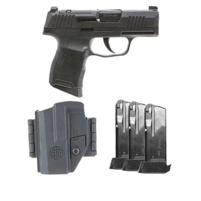 P365 3 Mags & Holster Bundle 9mm 3.1in 12+1 Pistol - Optic Ready