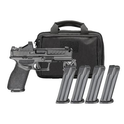 Echelon 4.5 Comp 4 Mags & Bag Gear Pac Bundle 9mm 4.5in 20+1 - Green Dot Optic