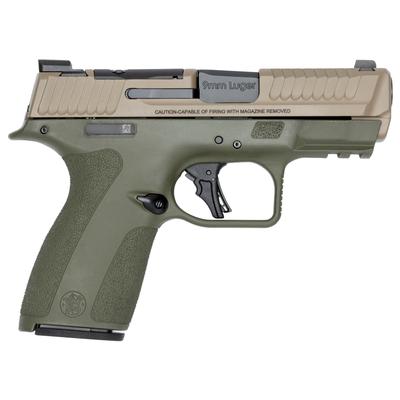 Shield X 9mm 3.6in 15+1 OD Green/FDE Pistol - Optic Ready & Manual Safety