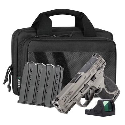 MP9 Metal M2.0 4 Mags, Range Bag, Green Dot Bundle 9mm 3.6in 15+1 Pistol