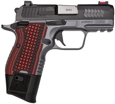 CDS9 9mm 3.64in 15+1 Gray/Black Semi Auto Pistol - Optic Ready & Manual Safety