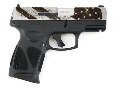 G3C USA Flag 9mm 3.20in 12+1 Black Semi Auto Pistol - Manual Safety