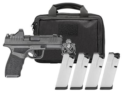 Hellcat Pro 4 Mags, Bag, Green Dot Optic Gear Pac Bundle 9mm 3.70in 17+1 Pistol