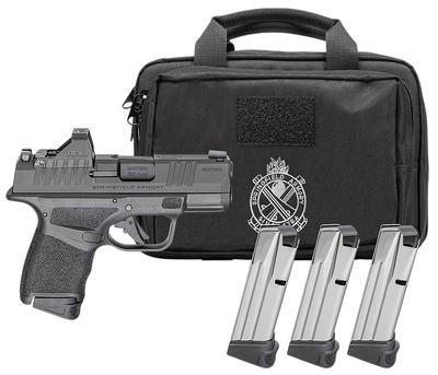 HELLCAT OSP 3 MAGS, BAG, GREEN DOT OPTIC GEAR PAC BUNDLE 9MM 3IN 13+1 PISTOL
