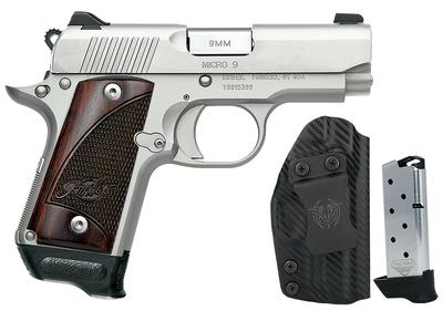 Micro 9 RTC-K Bundle 9mm 3.15in 7+1 Stainless Steel Pistol - Manual Safety
