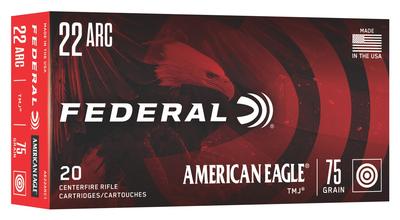 22 ARC 75GR Total Metal Jacket American Eagle 20RD