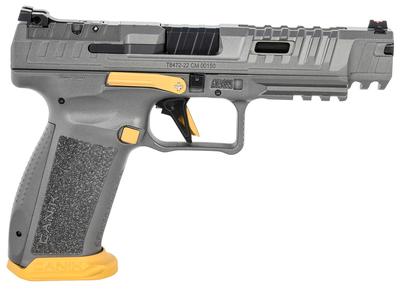 SFx Rival 9mm 5in 18+1 Gray/Gold Semi Auto Pistol - Optic Ready