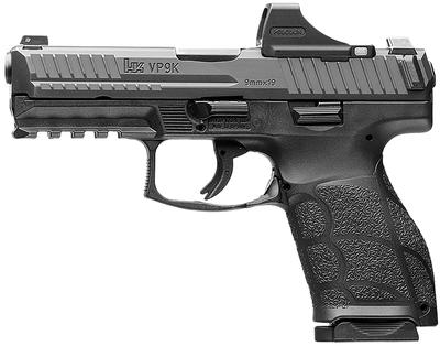 VP9A1 K 9mm 4.09in 15+1 Black Semi Auto Pistol - Green Dot Optic