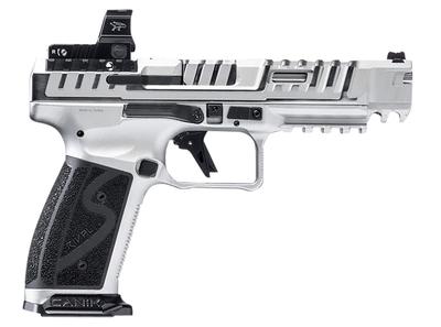 SFx Rival-S 9mm 5in 18+1 Chrome Semi Auto Pistol - Red Dot Optic