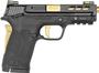  Mp Pc Shield Ez 380 Acp 3.80in 8 + 1 Gold/Black Pistol - Grip & Manual Safety